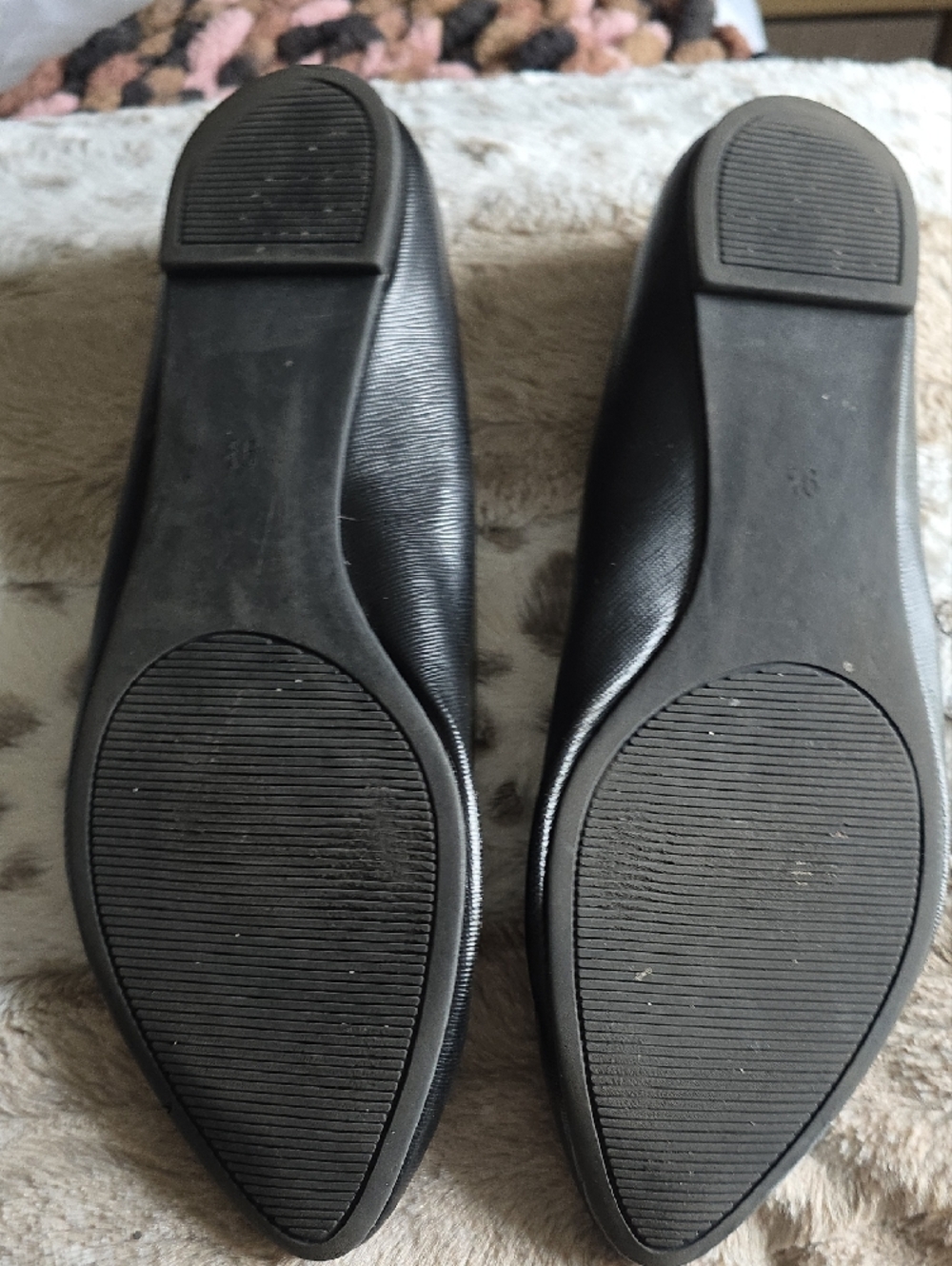 Kelly & Katie Black Pointed-Toe Slip-On Flats - Picture 7 of 7